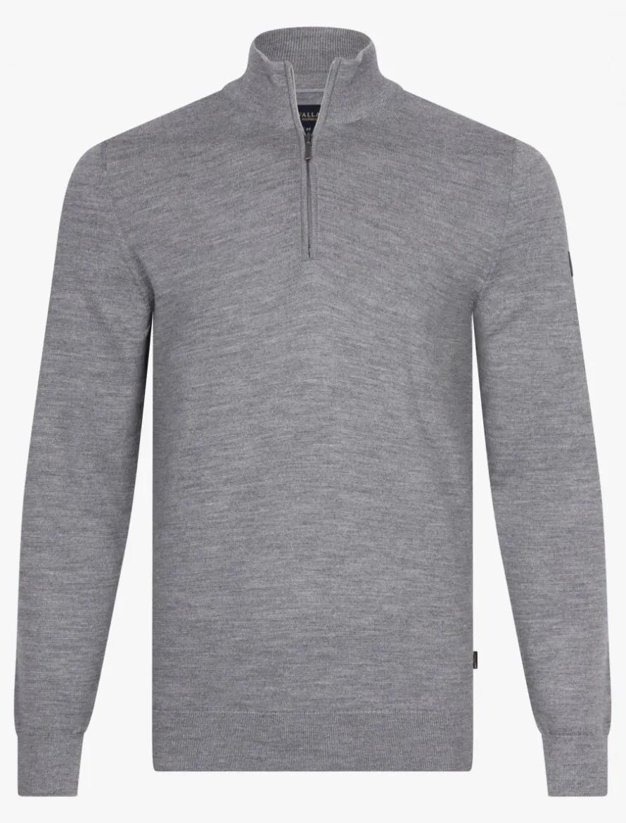 Merino Half Zip Trui<Cavallaro Napoli Online