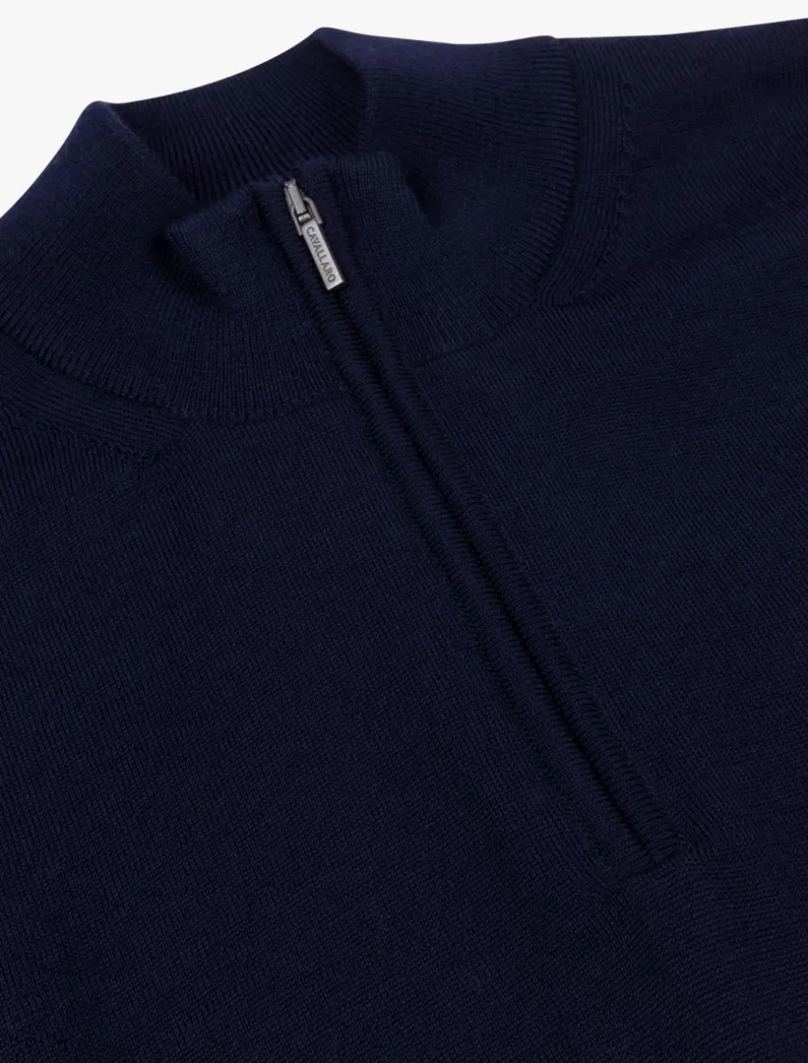 Merino Half Zip Trui<Cavallaro Napoli Best