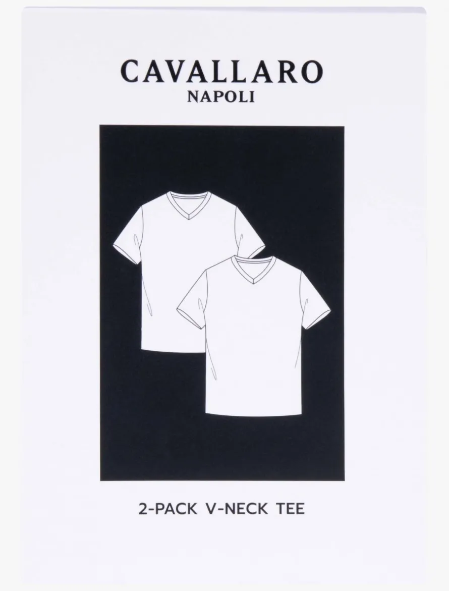 V-Neck 2-Pack<Cavallaro Napoli Hot